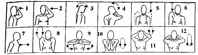 Комплекс упражнений для шейного отдела